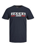 Jack Jones Corp Logo Plus Erkek Tişört 12158505