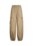 JJXX Yüksek Bel Rahat Deve Tüyü Kadın Pantolon JXYOKO COSY CARGO PANT PNT NOOS