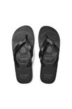 12230627 Jack & Jones Jfwauthentıc Skull Flıp Flop Erkek Terlik Anthracİte
