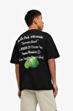 Jack & Jones Jorgrocery Tee Ss Crew Neck Siyah Erkek T-Shirt 12230754-Black