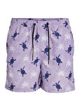 Jack & Jones Mor Erkek Şort Mayo JPSTFIJI JJSWIM AOP LY SN