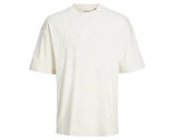Jack Jones Jprblahugo Branding Ss Tee Crew Neck Erkek Günlük Tişört 12228279-TOFU Krem
