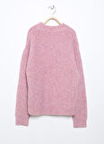 Lmtd Pembe Kız Çocuk O Yaka Uzun Kollu Düz Atlet NLFNADDEN LS SHORT KNIT