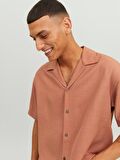 Jack&Jones Rahat Kesim Kısa Kollu Somon Erkek Gömlek 12231689