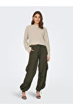 Only Kadın Düşük Omuzlu Crop Kazak - 15284453