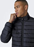 Only & Sons Lacivert Erkek Mont ONSBRON QUILT JACKET OTW VD