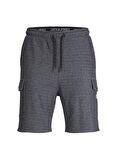 Jack & Jones Dar Koyu Gri Erkek Şort JPSTAIR CARGO SWEAT SHORTS BEX
