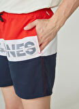 Jack & Jones Dar Kırmızı Erkek Şort JPSTFIJI JJSWIM COLORBLOCK SN