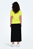 Only O Yaka Sarı Kadın T-Shirt 15291491