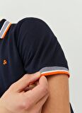 Jack & Jones Lacivert Erkek Polo T-Shirt JJEPAULOS POLO SS NOOS