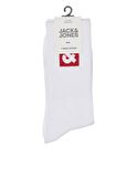 Jack & Jones Beyaz Erkek Çorap 12234438_JACLI LOGO TENNIS SOCK