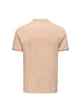 Only & Sons Gömlek Yaka Düz Pembe Erkek T-Shirt 22021769_ONSTRAVIS SLIM WASHED SS P