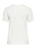 Only Bisiklet Yaka Baskılı Beyaz Kadın T-Shirt 15286658