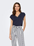 Only Onlfree Life S/S Modal Stitch Top Jrs Kadın T-shirt 15285624