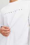 Jack & Jones Erkek Jjestar Bisiklet Yaka Baskılı T-Shirt 12234746 Beyaz