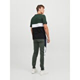 JJEREID BLOCKING SS ERKEK T-SHIRT