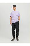 JACK&JONES JCOWATER OVERLAY TEE SS CREW NECK MOR