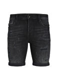 Jack & Jones Normal Siyah Erkek Denim Şort 12229222_JJIRICK JJBLAIR SHORTS GE