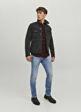 Jack & Jones Normal Bel Slim Straight Mavi Erkek Denim Pantolon 12229815_JJITIM JJDAVIS JJ 074 NOOS