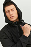 Jack & Jones Standart Siyah Erkek Ceket 12236300_JJEBASIC SOFTSHELL HOOD NO