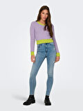 ONLPIUMO L/S CONTRAST PULL CC KNT KADIN CROP KAZAK