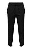 Only & Sons Erkek Onslinus Beli Lastikli Keten Pantolon 22024966 Siyah