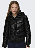 Only Siyah Kadın Mont ONLANNLOUIS PREMIUM PUFFER JKT OTW