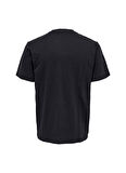 Only & Sons O Yaka Baskılı Lacivert Erkek T-Shirt 22025677_ONSTROY REG SS TEE