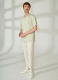 Only & Sons Rahat Mint Çizgili Erkek Gömlek ONSWAYNE LIFE SS VISCOSE SHIRT NOOS