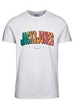 JACK&JONES JORTONE TEE SS CREW NECK FST P.BEYAZ