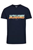 JACK&JONES JORTONE TEE SS CREW NECK FST LACİVERT