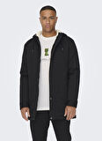 Only & Sons Siyah Erkek Kaban 22025690_ONSALEXANDER PARKA OTW NOO