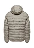 Only & Sons Açık Kahve Erkek Mont ONSBRON HOOD QUILT JACKET OTW VD