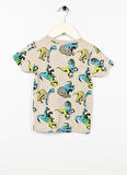 Name İt Bej Erkek Çocuk T-Shirt NMMJULLE JURASSIC SS TOP VDE