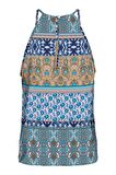 ONLY ONLALMA LIFE VIS S/L KEYHOLE TOP  AOPmavi 