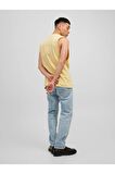 Jack&Jones Kolsuz Limon Sarısı Erkek T-Shirt 12210016
