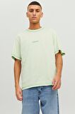 JACK&JONES JORFADED SS TEE CREW NECK yeşil 