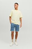 JACK&JONES JORFADED SS TEE CREW NECK sarı 