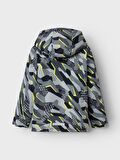 Name İt Gri Erkek Çocuk  Mont NKMMAX JACKET GRAPHIC SPORT