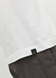 Jack & Jones Bisiklet Yaka Baskılı Beyaz Erkek T-Shirt 12234214_JORTULUM LOGO TEE SS CREW