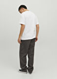 Jack & Jones Bisiklet Yaka Baskılı Beyaz Erkek T-Shirt 12234214_JORTULUM LOGO TEE SS CREW