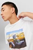 JORPRIZE TEE SS CREW NECK BEYAZ MULTI Erkek Kısa Kol T-Shirt