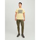 Jack Jones Sıfır Yaka Tişört Spirit Logo