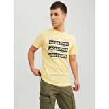Jack Jones Sıfır Yaka Tişört Spirit Logo