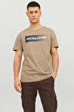 Jack & Jones Bej Erkek T-Shirt