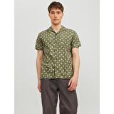 Jack Jones Kısa Kol Gömlek Blulandon Print Resort
