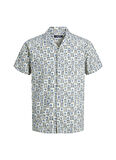 Jack & Jones Normal Mavi Desenli Erkek Gömlek 12234367_JPRBLULANDON PRINT RESORT