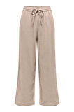 Only Kadın Onlthyra Belden Bağlamalı Rahat Kalıp %100 Pamuk Pantolon 15296375 Bej