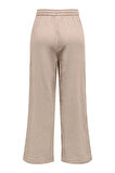 Only Kadın Onlthyra Belden Bağlamalı Rahat Kalıp %100 Pamuk Pantolon 15296375 Bej