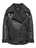 Only Onlnewlis Faux Leather Aviator Cc Otw Kadın Mont